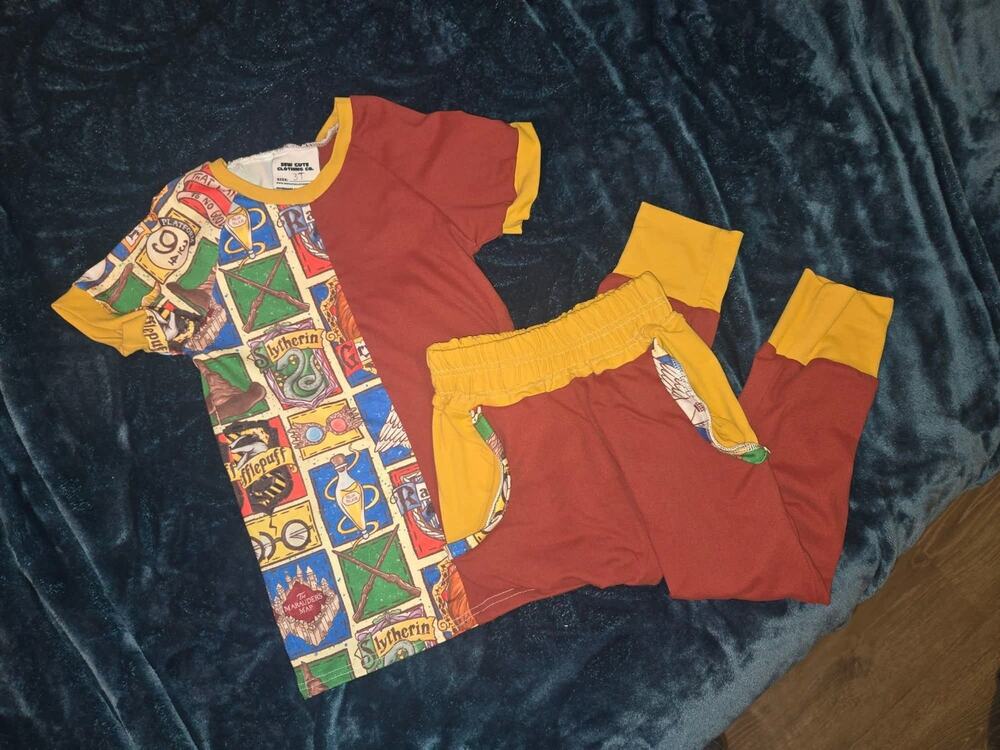 Sew Cute Clothing Co Size 3T Short Sleeve Harry Potter Daywear Set